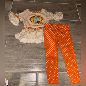 Baby Essentials Pumpkin Costume Set - Cream and Orange